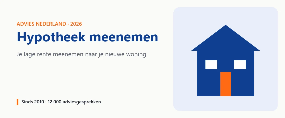 Hypotheek meenemen bij verhuizen: mixrente berekenen met extra lening